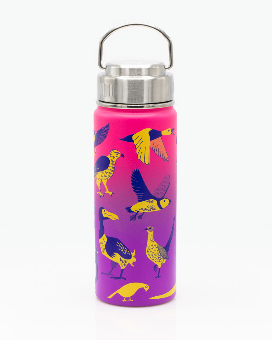 18 oz rose pink land creatures steel bottle