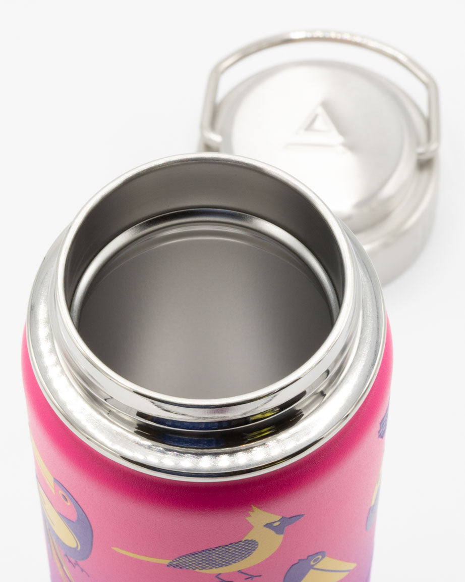 18 oz rose pink land creatures steel bottle