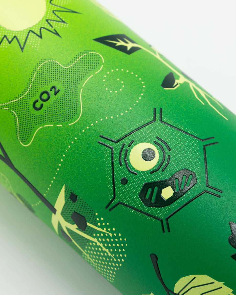 18 oz green bacteria bottle