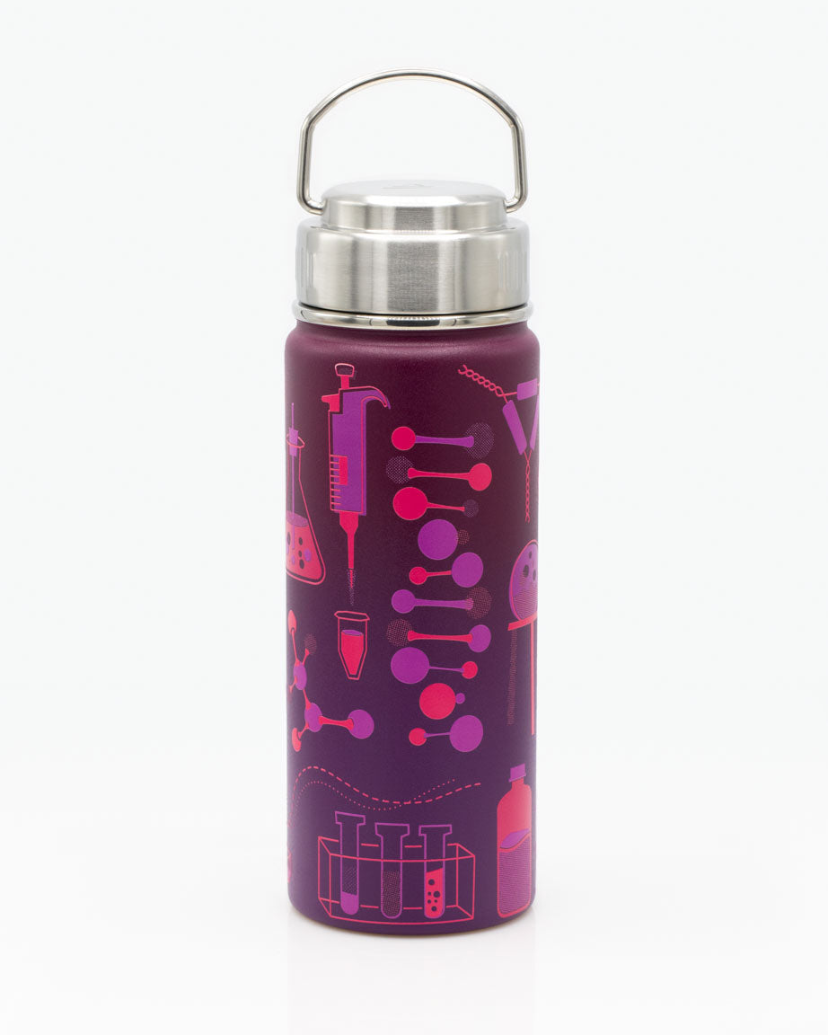 18 oz purple medicine bottle