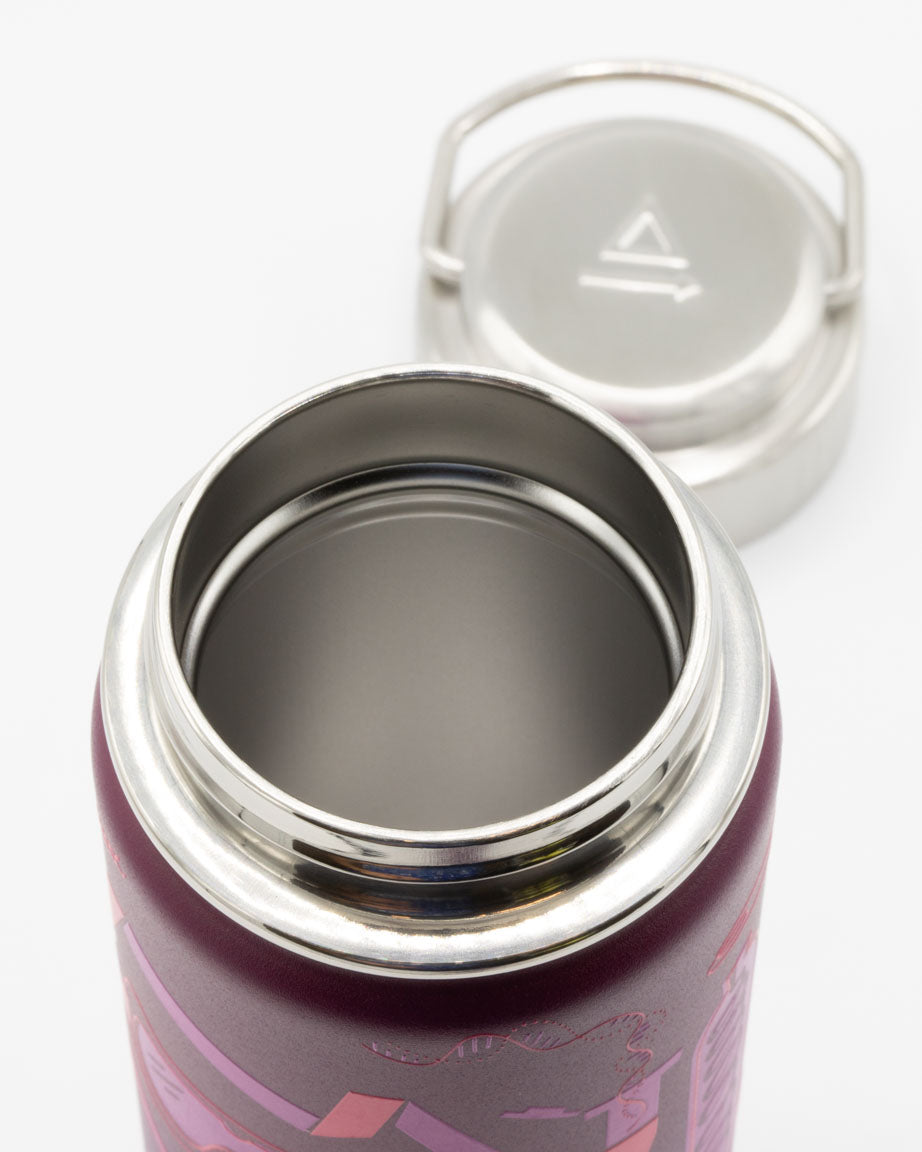 18 oz purple medicine bottle